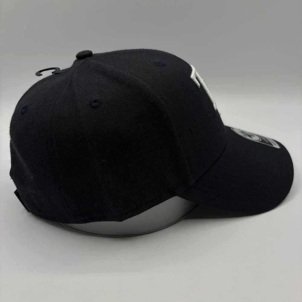 Tampa Bay Rays 47 Brand Hat MVP One Size Adjustable Cap Black MLB Baseball NEW